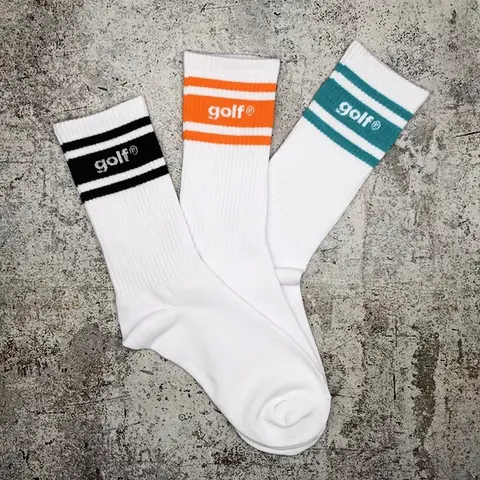 Golf Wang Very Socks Classic Three-Color Stripe Cotton Socks
