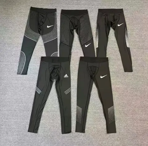 Nike and Adidas Men's Compression Pants Collection