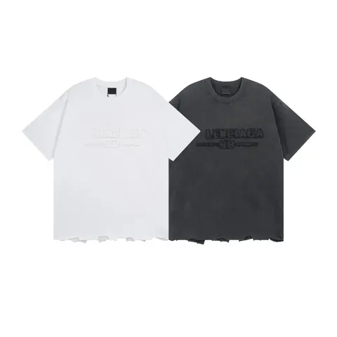 Balenciaga Logo T-Shirt Set - White and Black