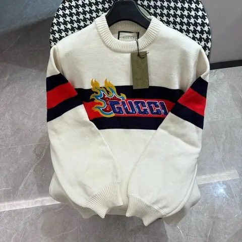 Gucci Flame Logo Knit Sweater