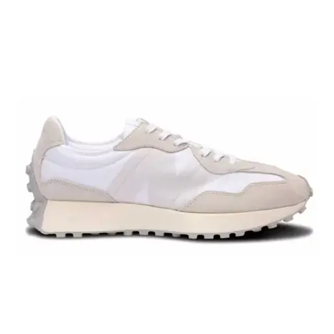 White and Beige Sneaker