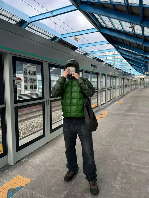 Moncler Green Quilted Hooded Puffer Jacket