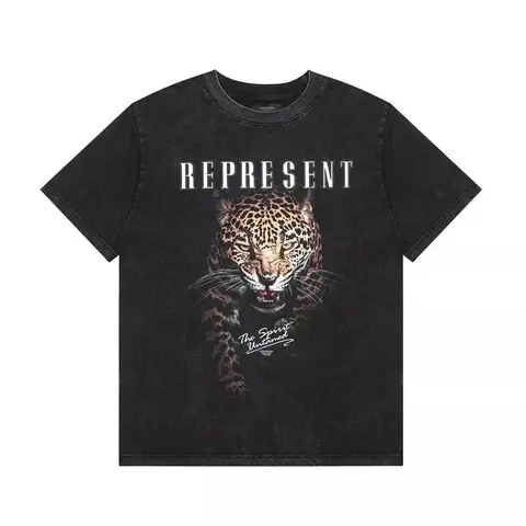 Represent Leopard Print T-Shirt