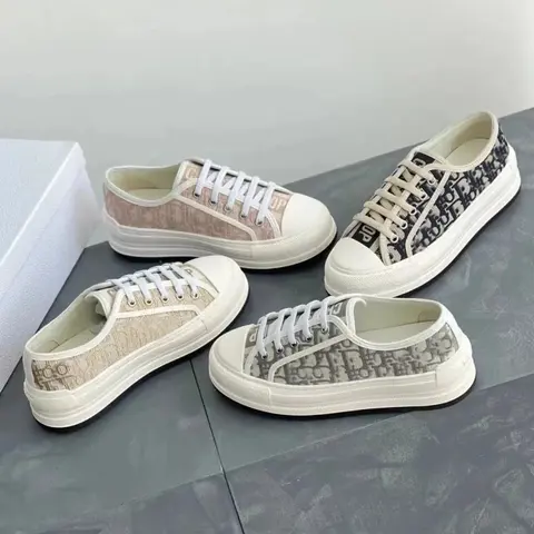 Dior Oblique Print Canvas Sneakers