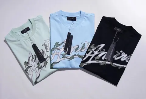Amiri Script Logo T-Shirts