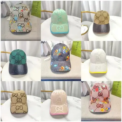 Gucci GG Logo Floral Baseball Caps Collection