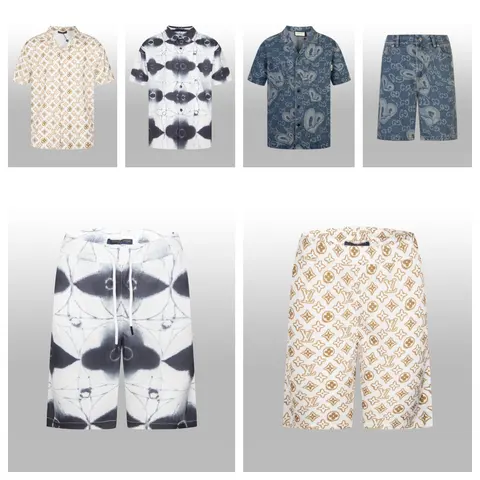 Louis Vuitton Monogram and Tie-Dye Patterned Shirts and Shorts Collection