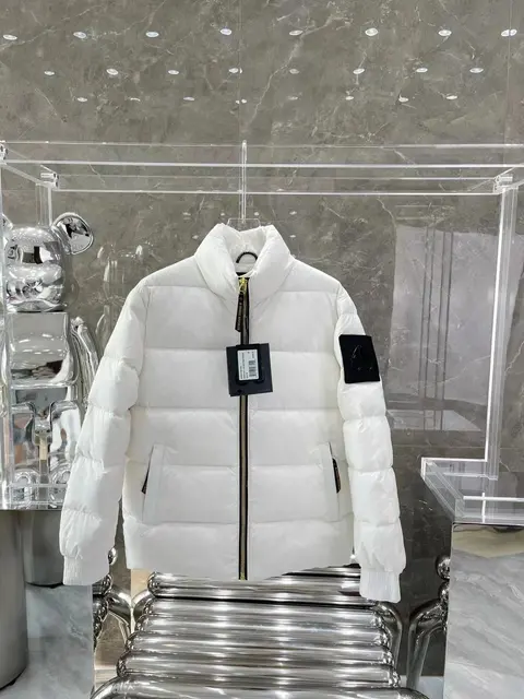 Moncler White Quilted Down Jacket