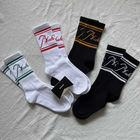 Rhude Logo Crew Socks Collection