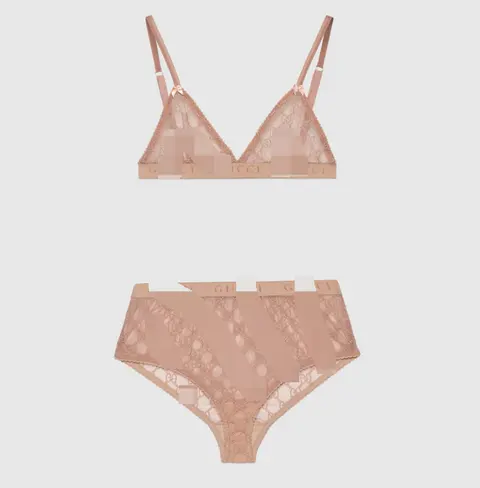 Gucci Lace Bralette and Brief Set