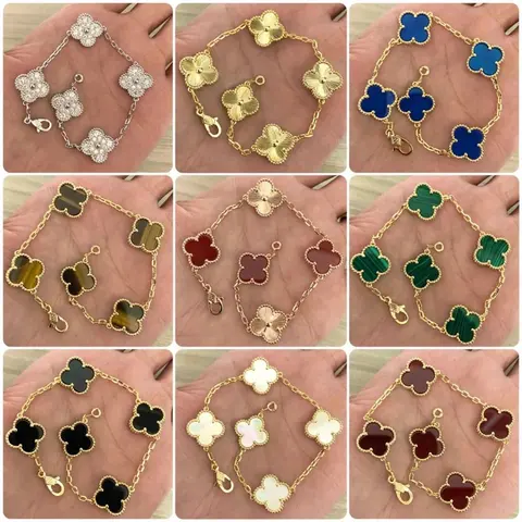 Four-Leaf Clover Chain Bracelets Collection