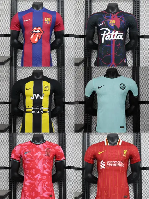 Nike Football Jersey Collection Featuring FC Barcelona, Liverpool, Al Nassr, and More