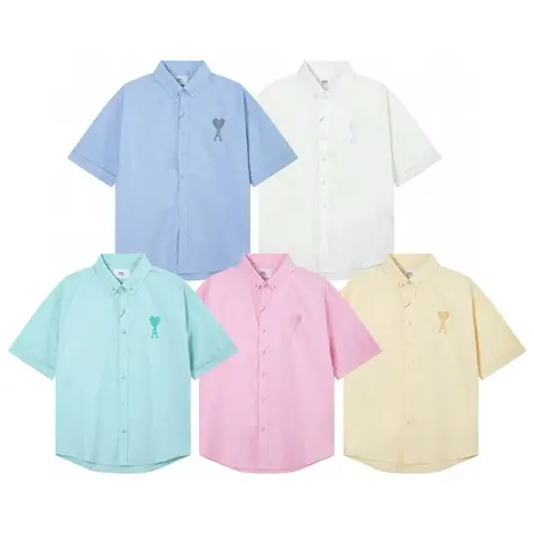 Amiri Heart Logo Short Sleeve Shirts Collection