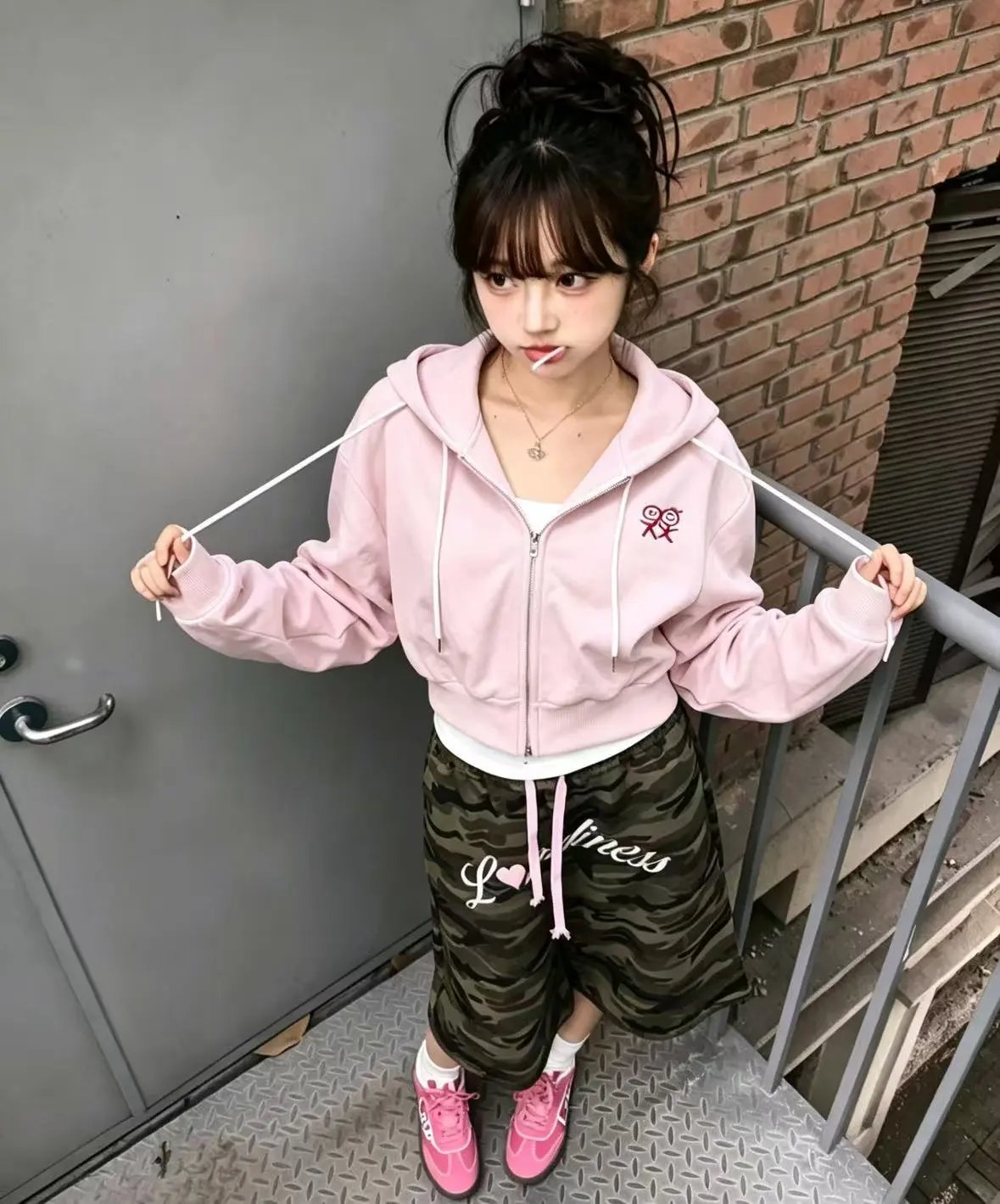 粉红色