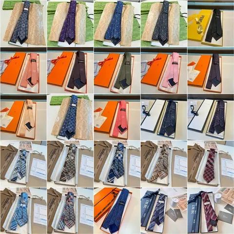 Collection of Designer Ties by Dior, Fendi, and Other Brands