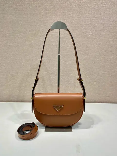 Prada Calfskin Leather Shoulder Bag