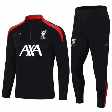Liverpool FC Training Kit - Black with Red Accents