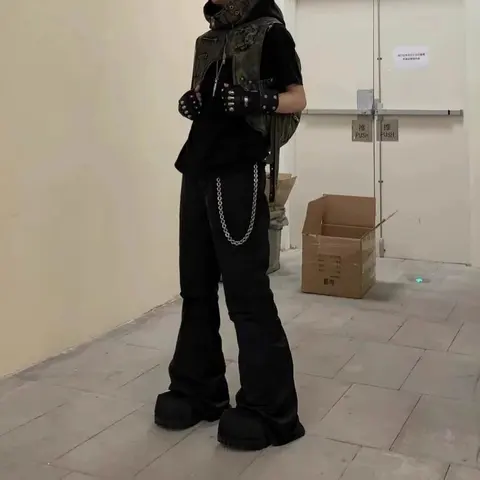 Rick Owens DRKSHDW Black Balloon Bootcut Jeans