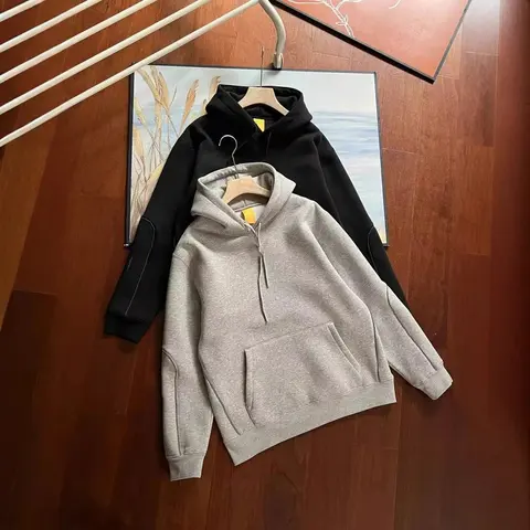 Gray and Black Hooded Sweatshirts