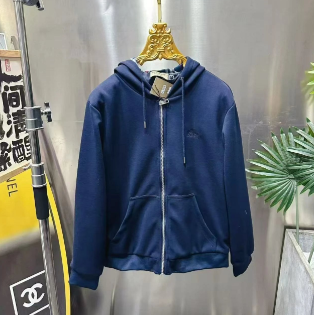 英伦风连帽男女卫衣深蓝色