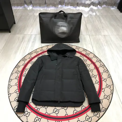 Black Hooded Puffer Jacket