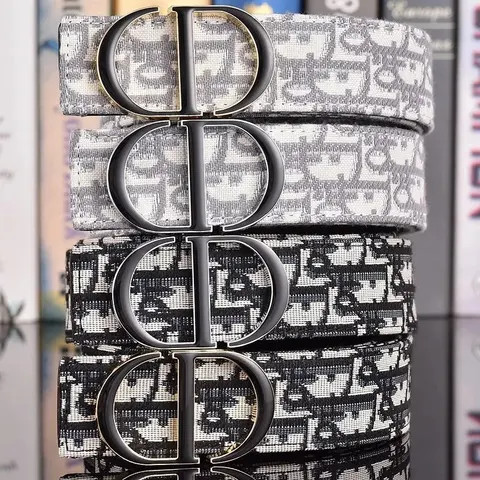 Dior Oblique Print Belts