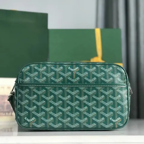 Goyard Monogram Green Crossbody Bag