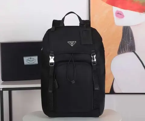 Prada Black Nylon Backpack