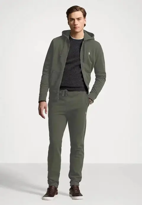 Polo Ralph Lauren Men's Olive Green Hooded Track Suit