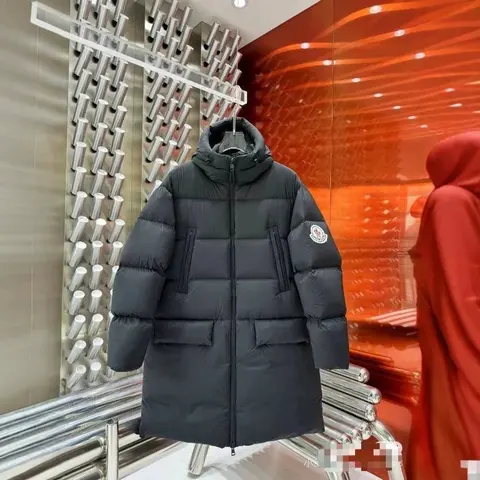 Moncler Black Long Down Jacket