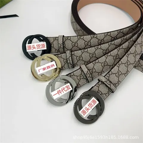 Gucci GG Monogram Belt with Interlocking G Buckle