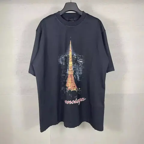 Balenciaga Eiffel Tower Graphic T-Shirt