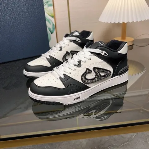 DIDI Black and White High-Top Sneakers