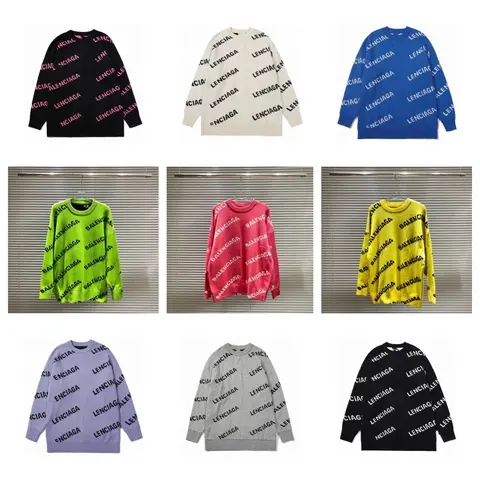 Balenciaga Logo Print Sweaters Collection