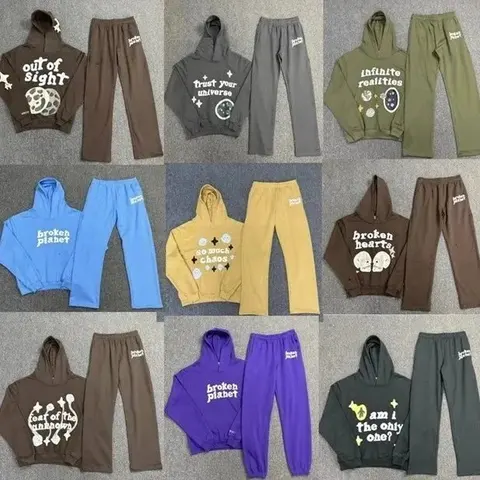 Broken Planet Hoodie and Pants Set Collection