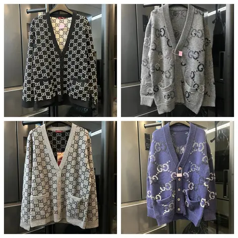 Gucci GG Monogram Knit Cardigan Collection