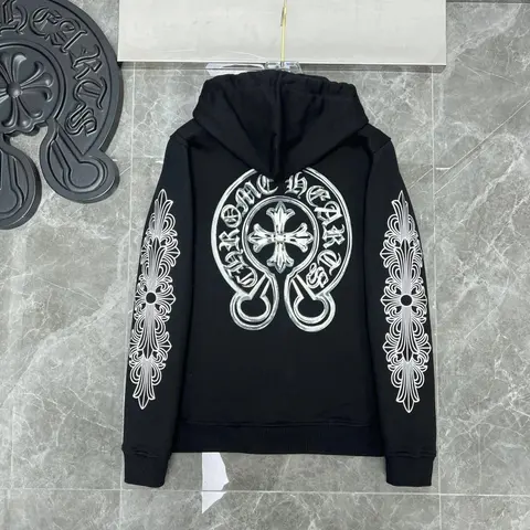 KMC Head Black Hoodie with White Embroidered Logo