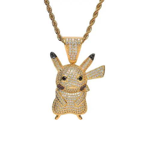 Pikachu Diamond Pendant Necklace