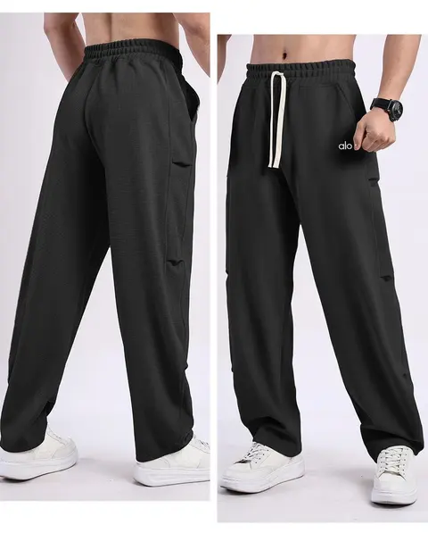 alo Yoga Men's Black Performance Sweatpants