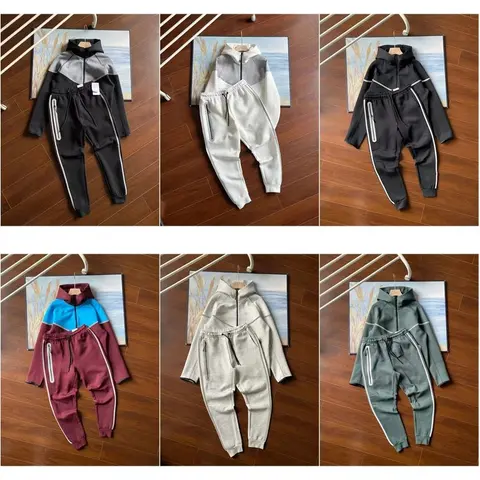 Color-Block Hoodie and Jogger Set