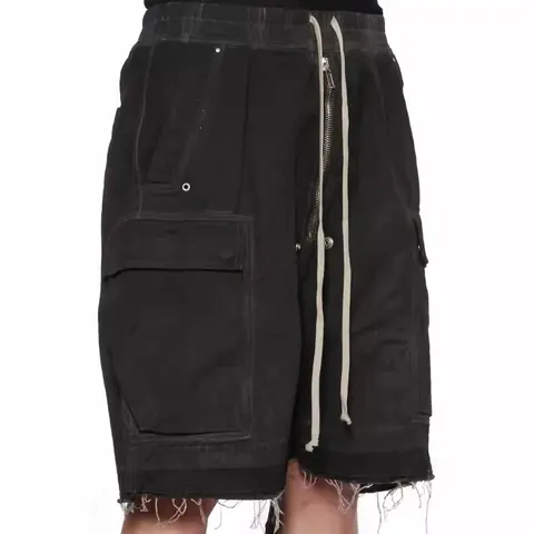 Rick Owens DRKSHDW Cotton Cargo Shorts Black