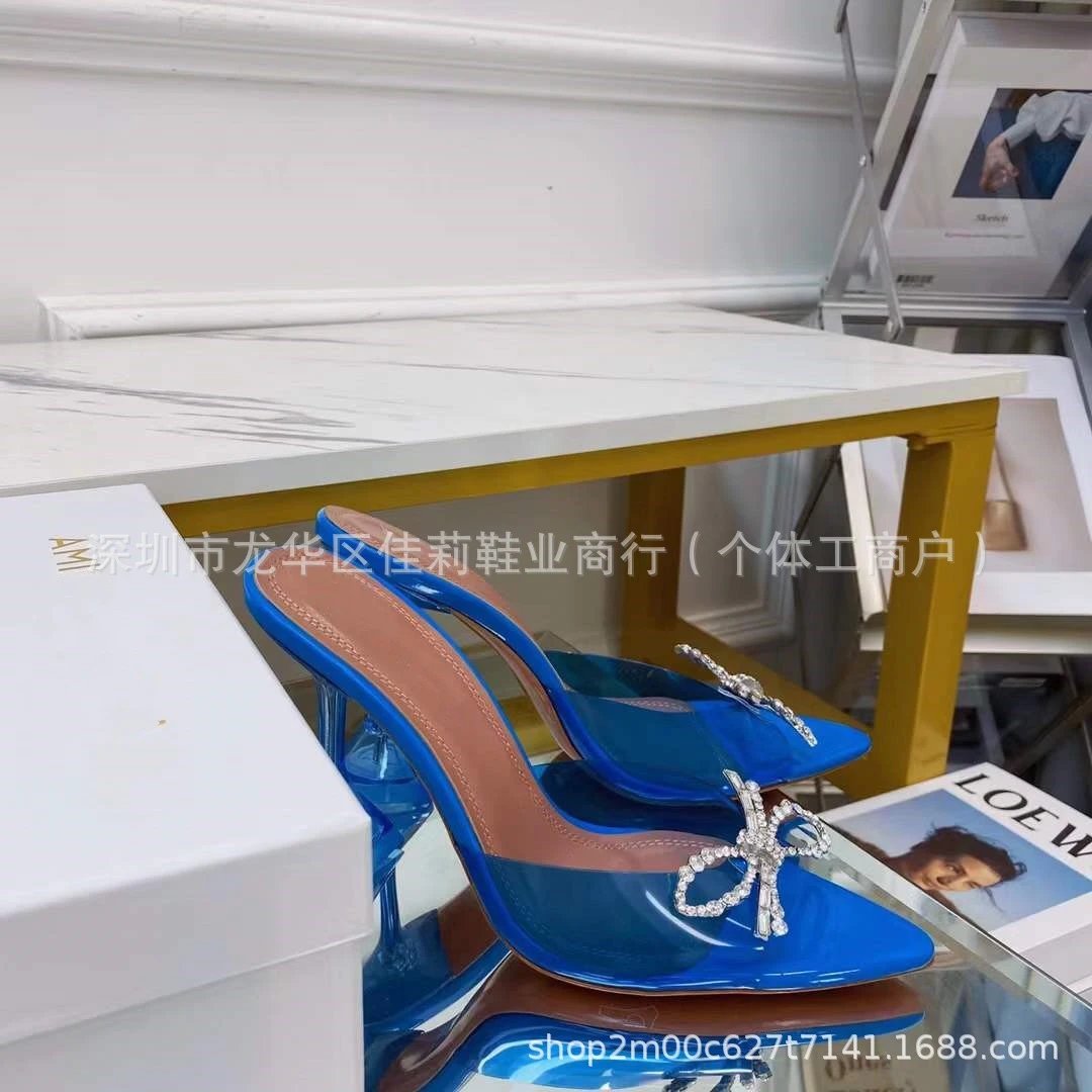 深蓝色水钻蝴蝶结