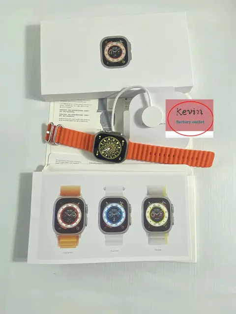 Apple Watch Series 9 with Orange Band