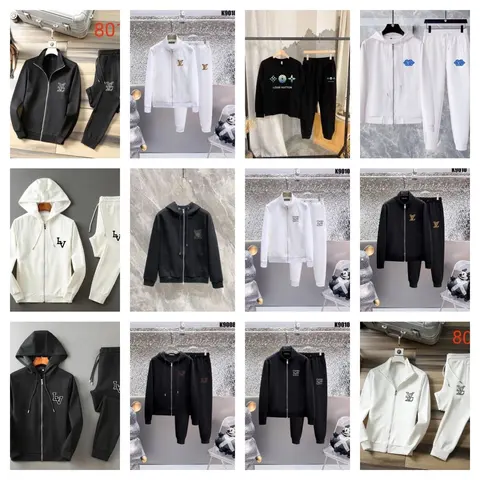LV-Style Hoodie and Jogger Sets