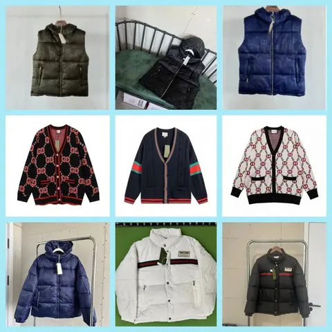 Gucci Collection - Monogram Puffer Vests, Cardigans, and Down Jackets