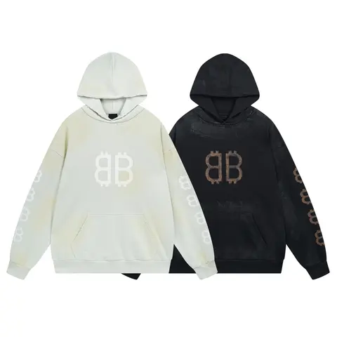 Balenciaga Crypto BB-Print Hoodie