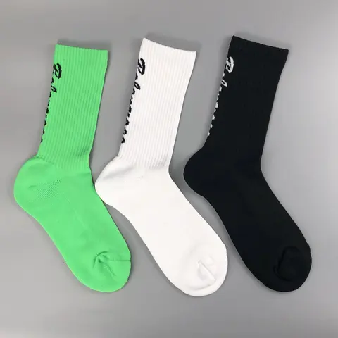 BAL2020 Nylon Fashion High-End Knee-High Socks Unisex Paris Style