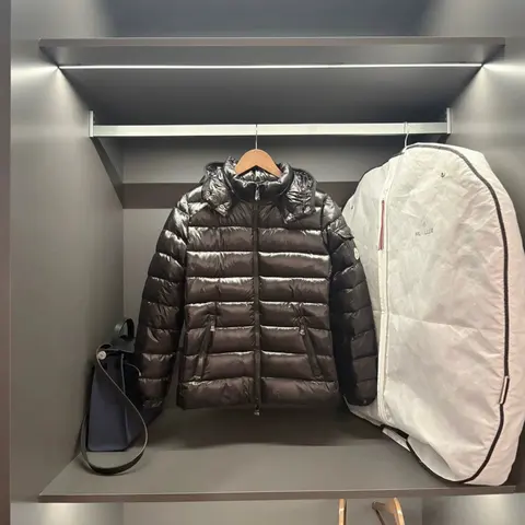 Moncler Black Quilted Down Jacket