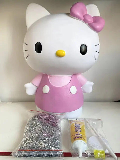 Hello Kitty Figurine with Rhinestone Kit