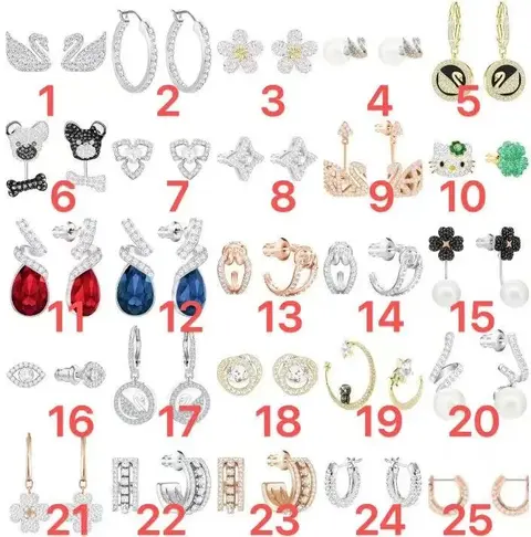 Assorted Fashion Earrings Collection